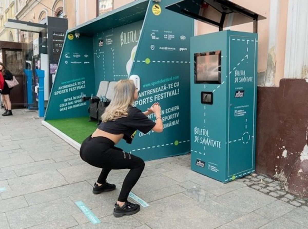 Przysiady nową walutą. Powstał biletomat promujący aktywność fizyczną.